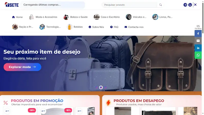 Plataforma de E‑commerce 7sete