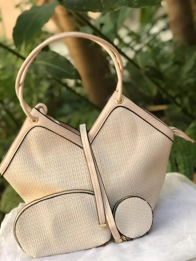 Bolsa  Bege Luxo 3 em 1     Imperium